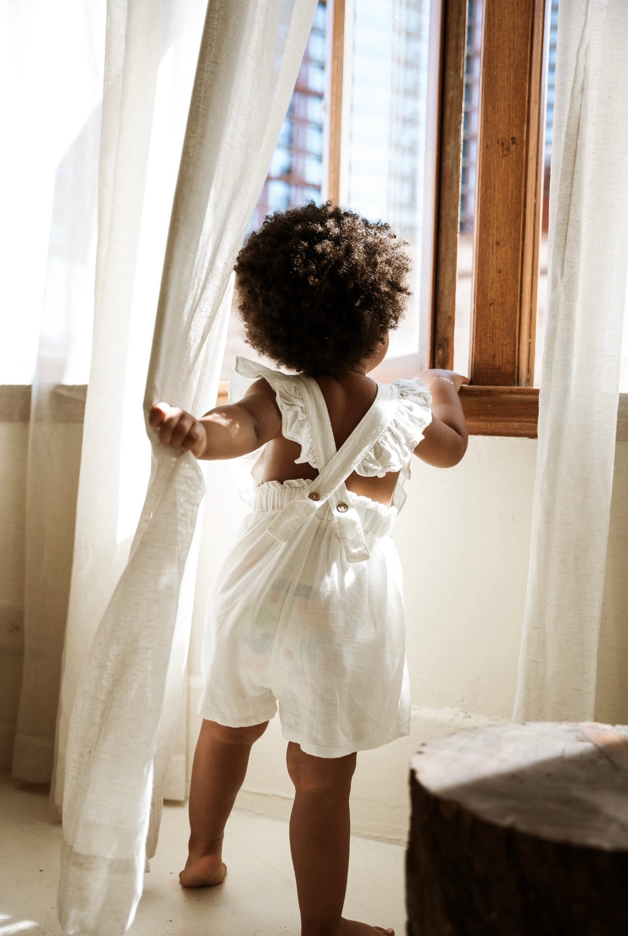 Cotton Linen Romper "Juliet"