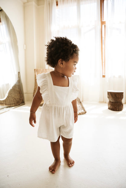 Cotton Linen Romper "Juliet"