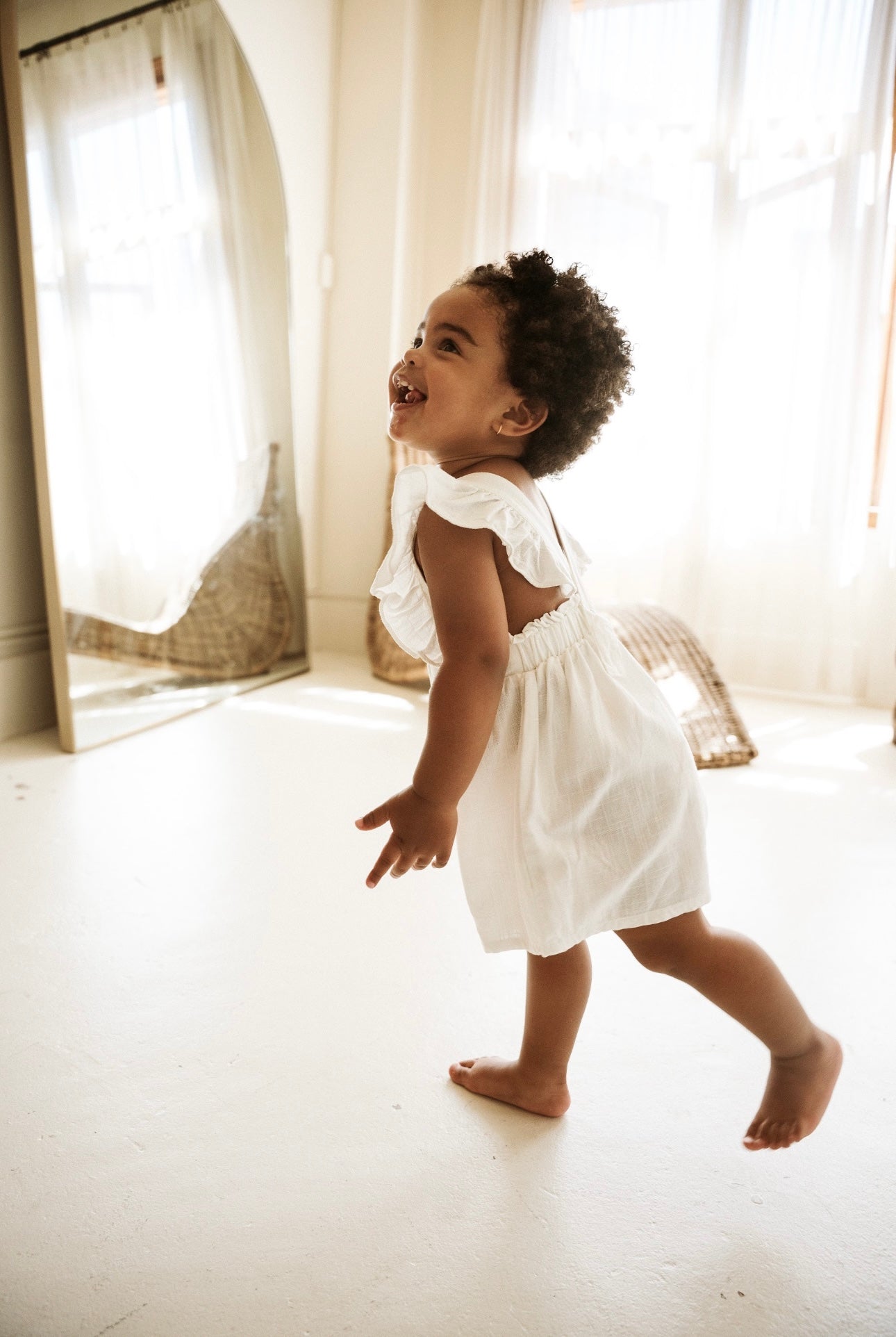 Cotton Linen Romper "Juliet"