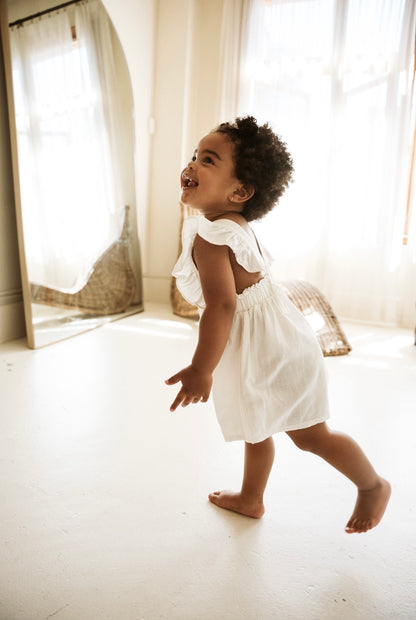 Cotton Linen Romper "Juliet"