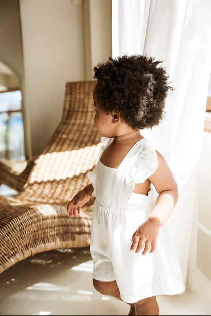 Cotton Linen Romper "Juliet"