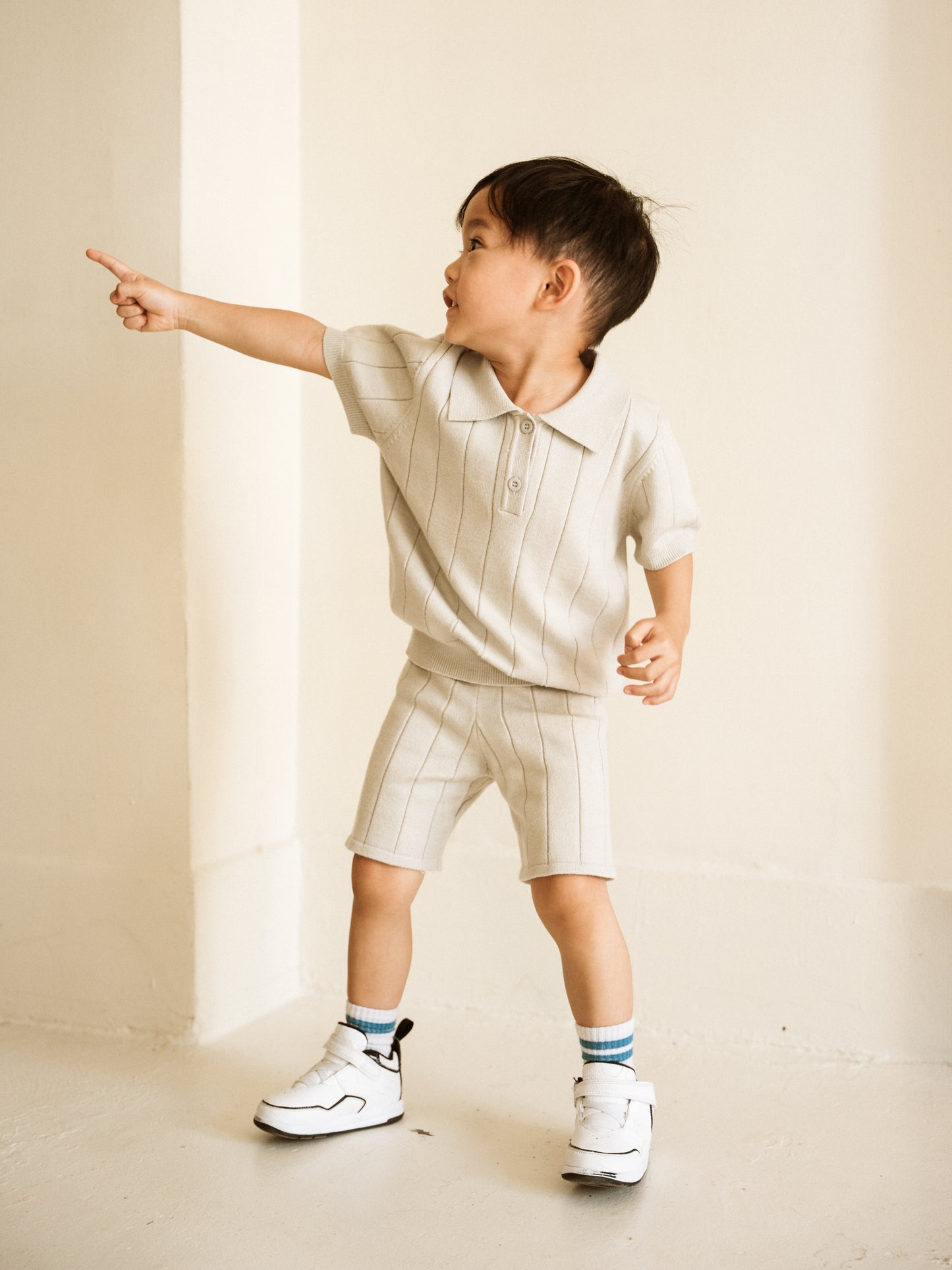 Neutral Comfy Cotton Two Piece "Luca"