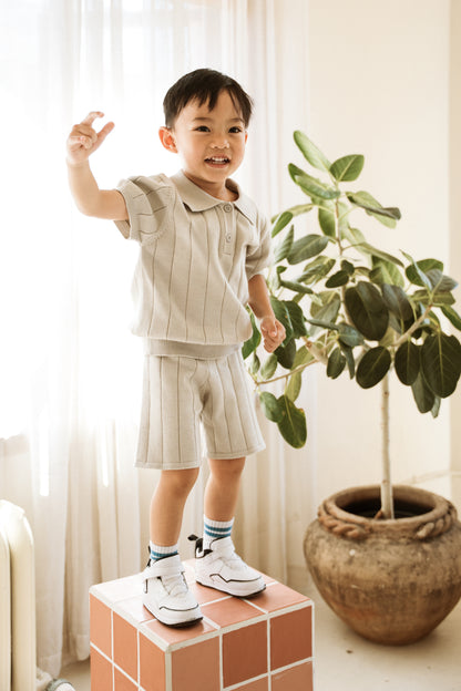 Neutral Comfy Cotton Two Piece "Luca"