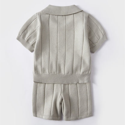 Neutral Comfy Cotton Two Piece "Luca"