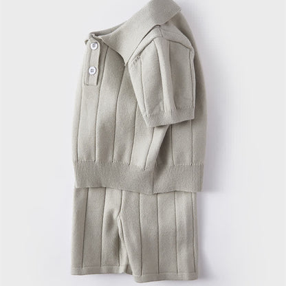 Neutral Comfy Cotton Two Piece "Luca"