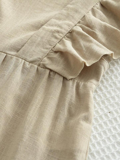 Cotton Linen Romper "Juliet"